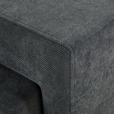 ECKSOFA  in Webstoff Dunkelgrau  - Dunkelgrau/Schwarz, KONVENTIONELL, Holz/Textil (283/244cm) - Carryhome