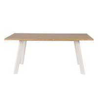 MATBORD 170/95/73 cm delar i massivt trä  trä ek Bianco  - vit/ek Bianco, Modern, metall/trä (170/95/73cm) - Niels Andersson