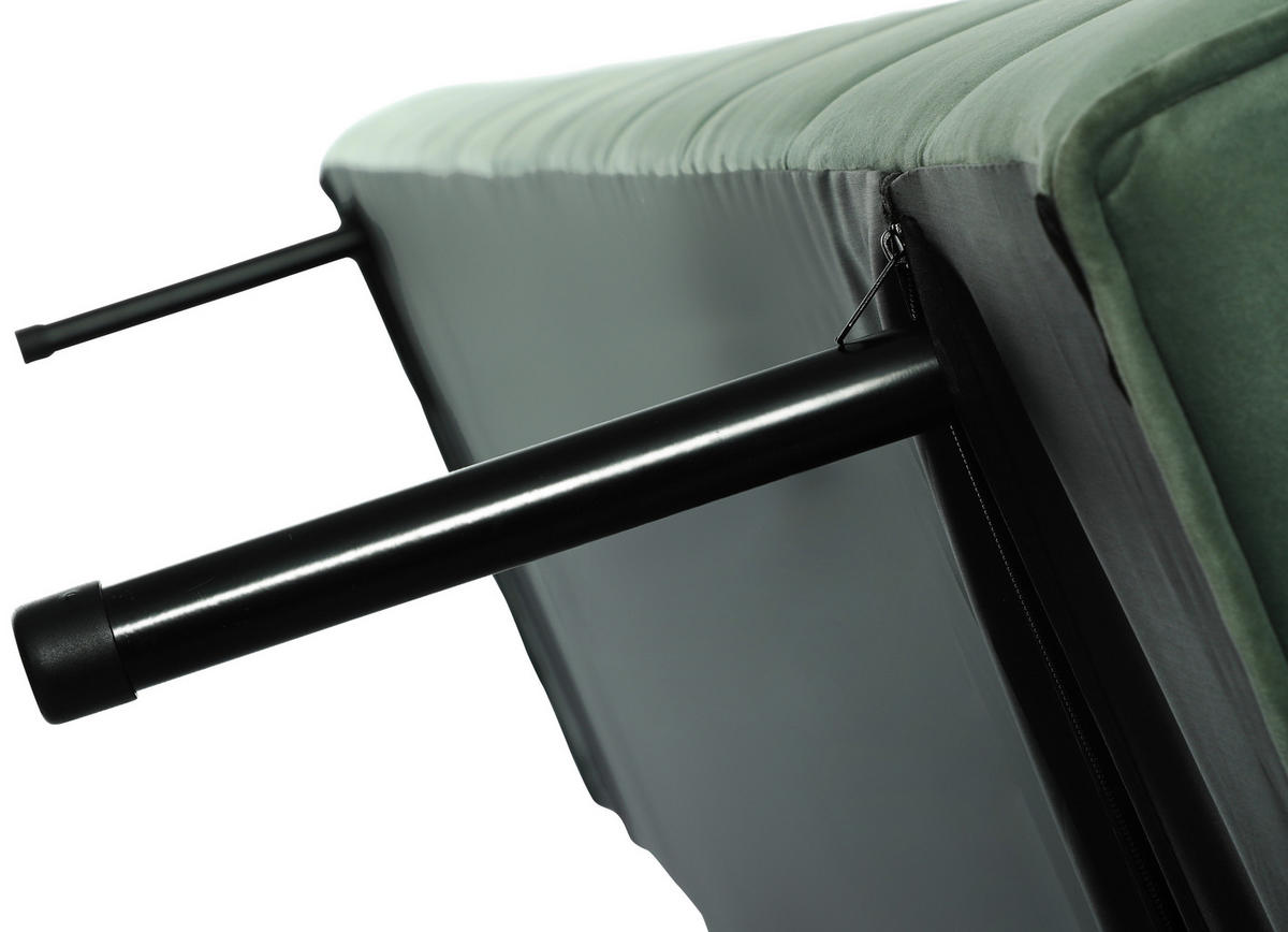 SCHLAFSOFA Samt Mintgrün  - Naturfarben/Mintgrün, Design, Holz/Textil (180/81/86cm) - P & B