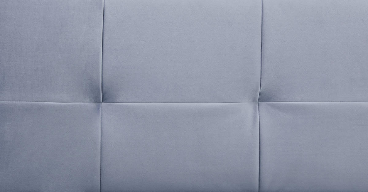 SCHLAFSOFA in Samt Hellblau  - Schwarz/Hellblau, Trend, Holz/Textil (191/81/81cm) - Ti'me