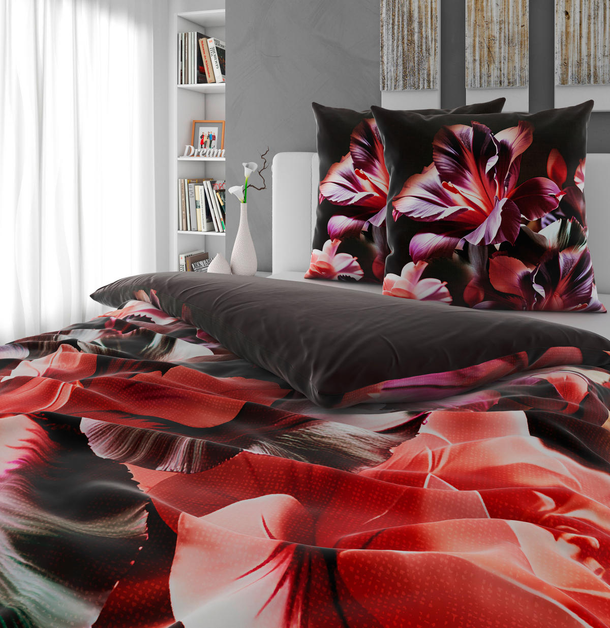 WENDEBETTWÄSCHE Satin 200/200 cm  - Lila, Textil (200/200cm) - Novel