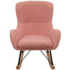 KINDER-SCHAUKELSTUHL  - Pink, Basics, Holz/Textil (55/70/63cm) - Livetastic