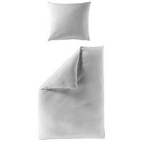 BETTWÄSCHE Makosatin 155/220 cm  - Hellgrau, KONVENTIONELL, Textil (155/220cm) - Bierbaum