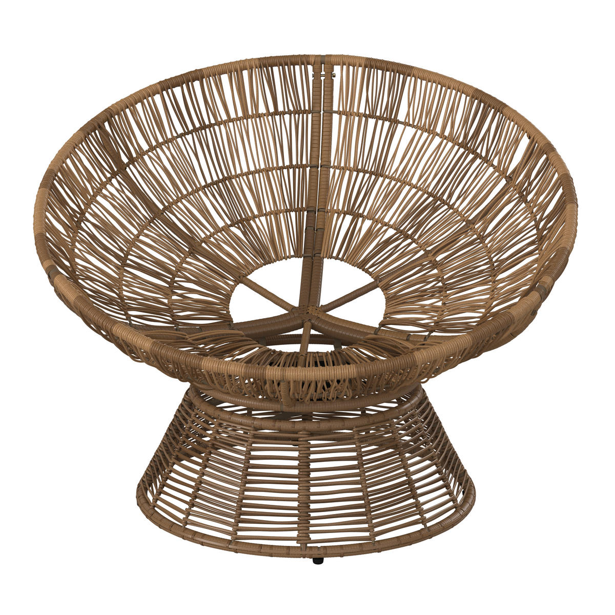 GARTEN-RELAXSESSEL Stahl  - Beige/Braun, KONVENTIONELL, Kunststoff/Metall (96/86/78cm) - Ambia Garden