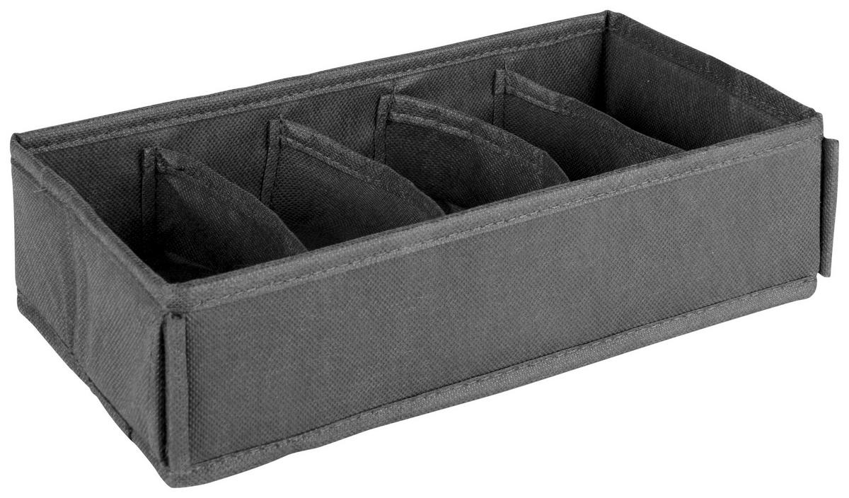 AUFBEWAHRUNGSBOXEN-SET     - Anthrazit, Basics, Karton/Textil - My Baby Lou
