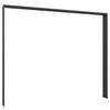 PASSEPARTOUTRAHMEN 183/210/12 cm Graphitfarben  - Graphitfarben, KONVENTIONELL, Holzwerkstoff (183/210/12cm) - Boxxx