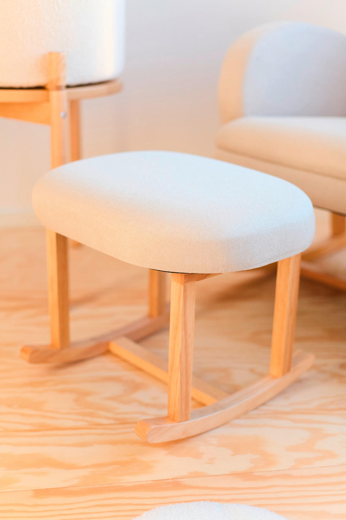 FUßSTÜTZE - Beige, Basics, Holz/Textil (50/38/35cm) - Childhome