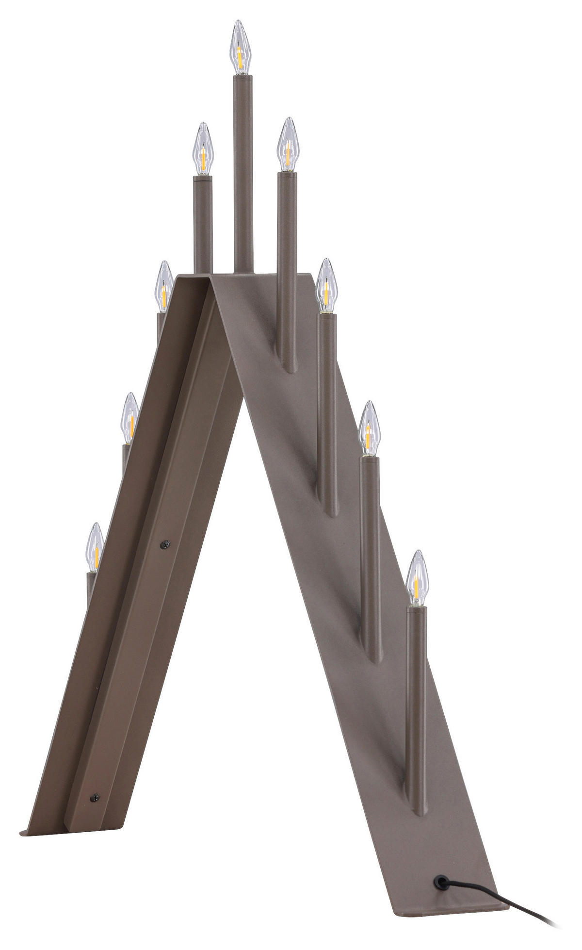 WEIHNACHTSPYRAMIDE  - Braun, Basics, Metall (64/64/9cm) - P & B