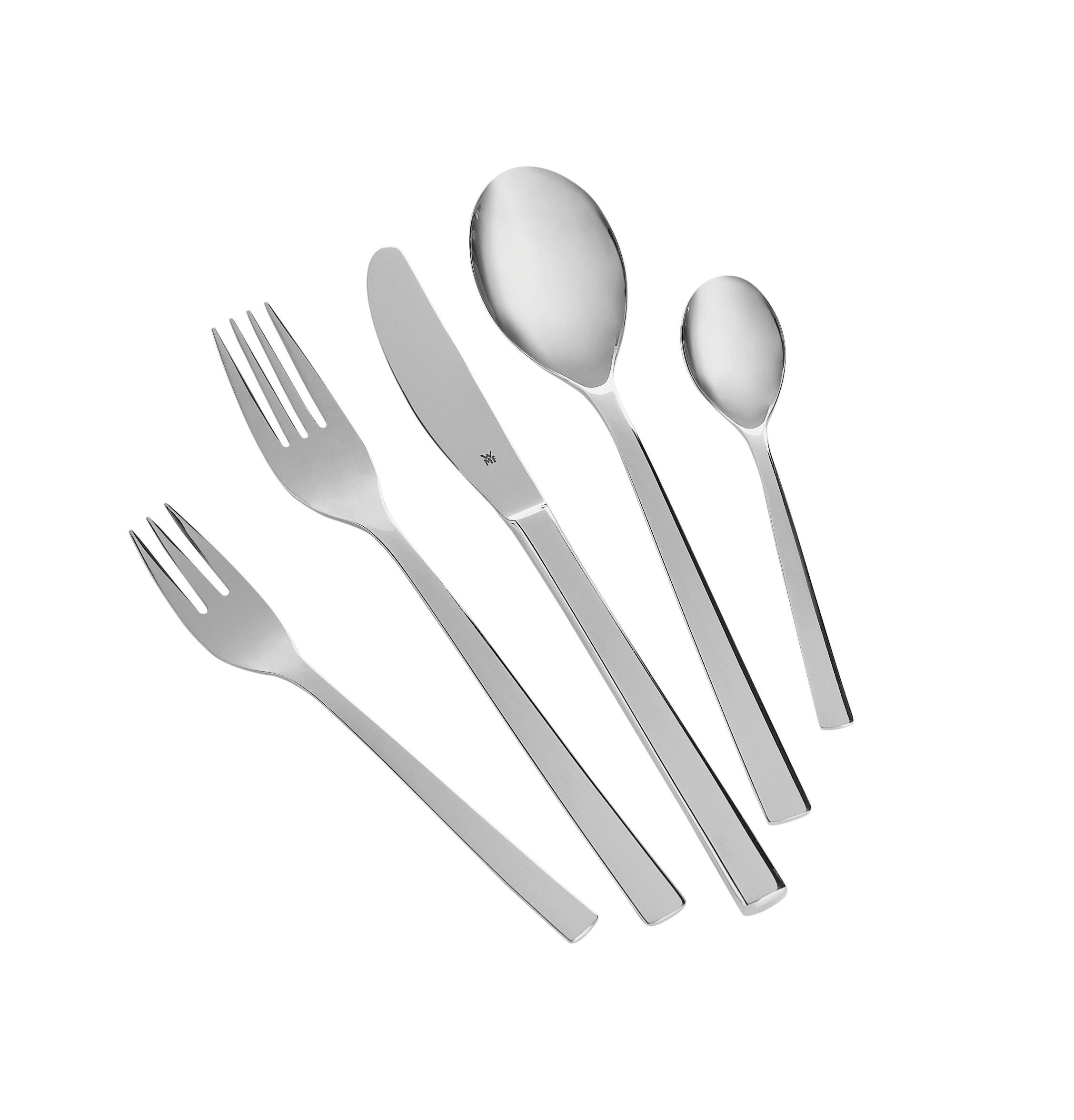 BESTECKSET Palermo 60-teilig Edelstahl  für 12 Personen  - Edelstahlfarben, KONVENTIONELL, Metall - WMF