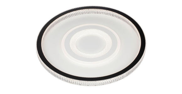 LED-DECKENLEUCHTE 49/6,5 cm - Klar/Schwarz, Trend, Kunststoff/Metall (49/6,5cm) - Novel