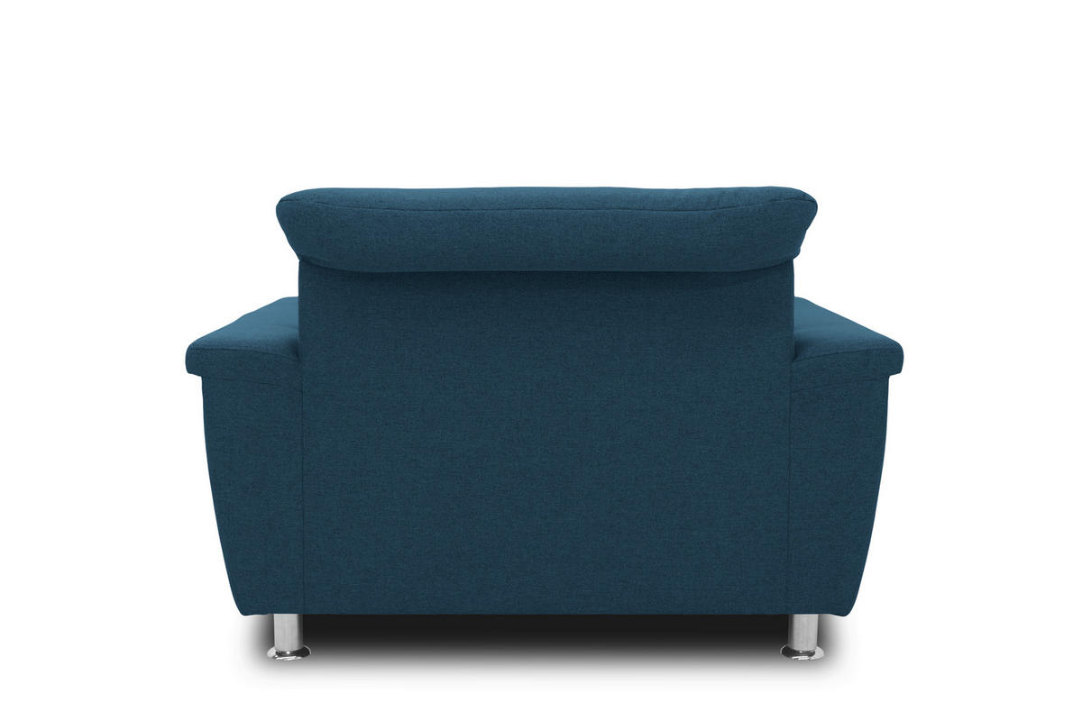SESSEL Webstoff Dunkelblau    - Chromfarben/Dunkelblau, KONVENTIONELL, Textil/Metall (120/81/97cm) - MID.YOU