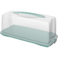 KUCHENTRANSPORTBOX - Transparent/Grün, Basics, Kunststoff (36/16,5/16,5cm) - Rotho