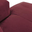 ECKSOFA in Chenille Weinrot  - Weinrot/Schwarz, Design, Kunststoff/Textil (280/175cm) - Landscape