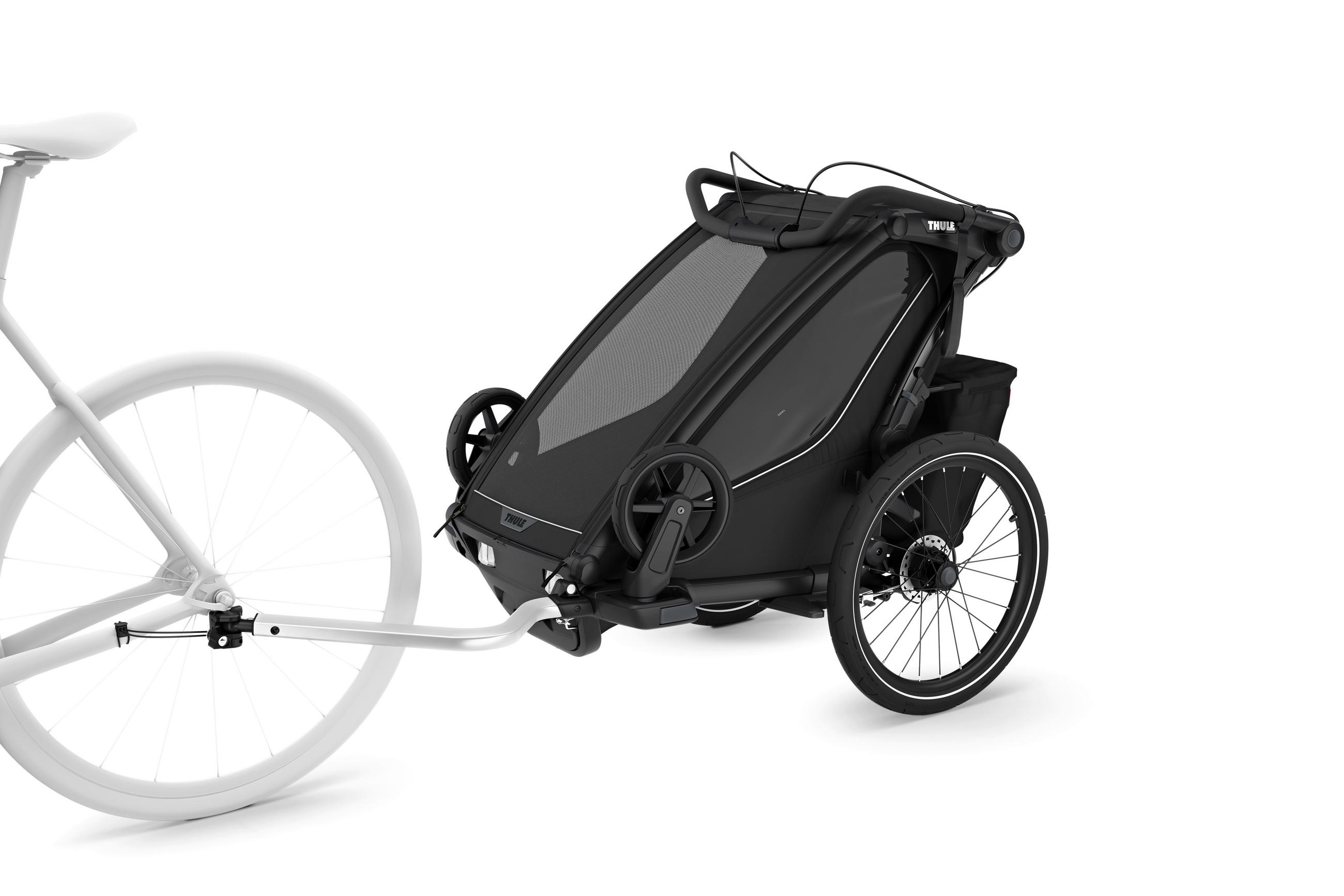 FAHRRADANHÄNGER   Chariot Sport2 sngle  - Schwarz, Basics, Textil/Metall (88/37/59cm) - Thule