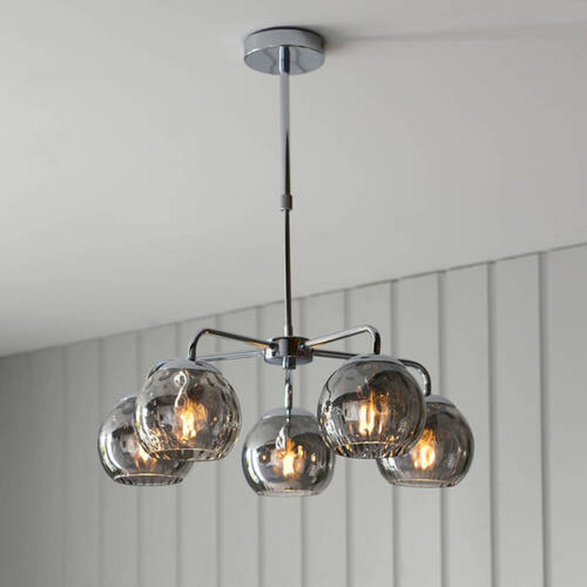 HÄNGELEUCHTE 59/62 cm  - Chromfarben, Basics, Glas (59/62cm) - ENDON