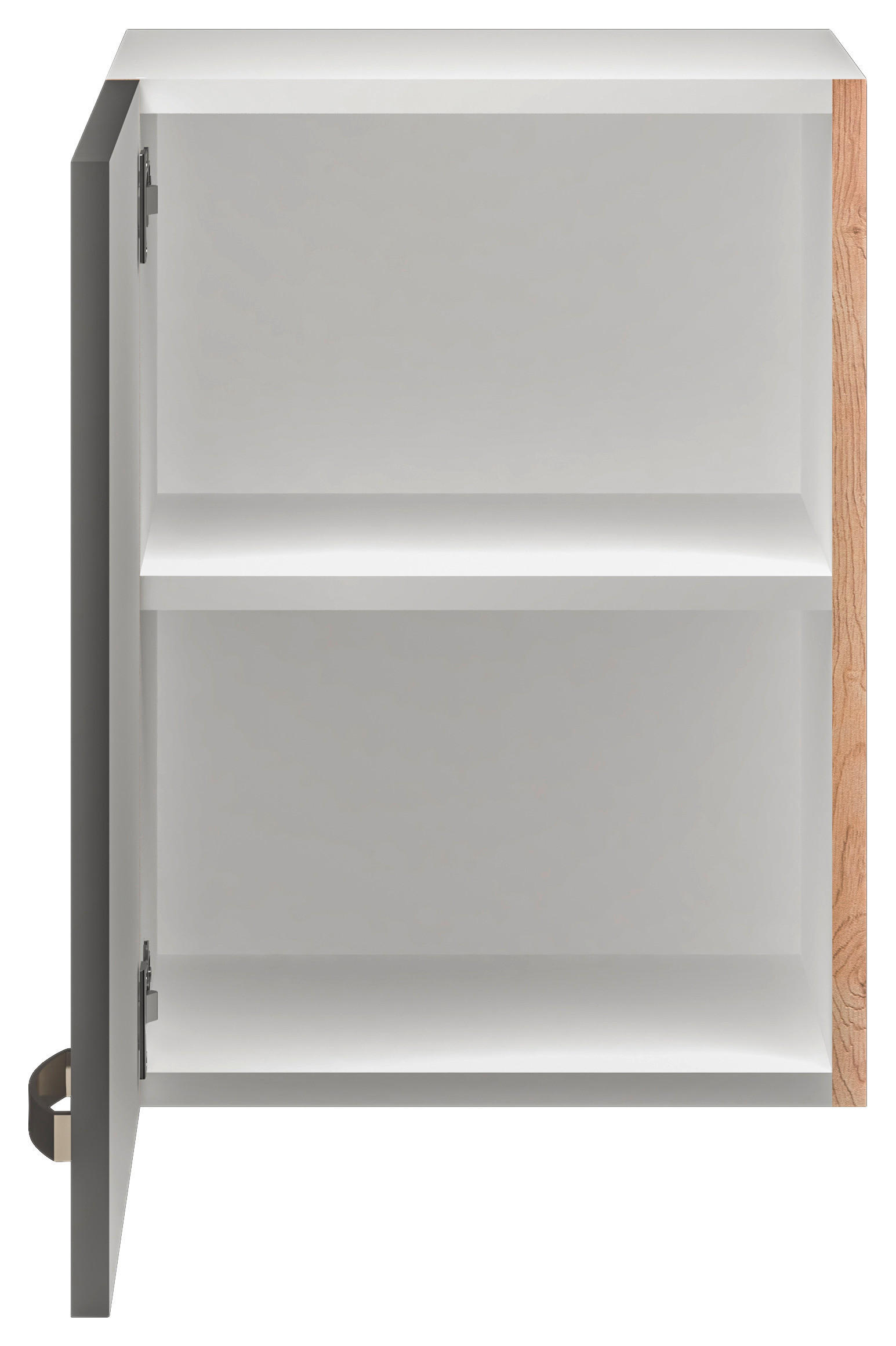 KÜCHENOBERSCHRANK 40/54/32 cm in Dunkelgrau, Eiche San Remo - Edelstahlfarben/Dunkelgrau, MODERN, Holzwerkstoff/Metall (40/54/32cm) - FlexWell