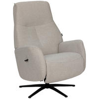 RELAXSESSEL Webstoff    - Beige/Schwarz, Design, Holz/Textil (77/112/86cm) - Livetastic