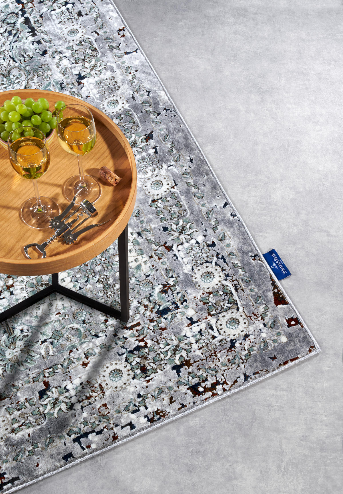 VINTAGE-TEPPICH 115/170 cm Kollektion 1809 Multicolor, Hellgrau  - Multicolor/Hellgrau, Design, Kunststoff/Textil (115/170cm) - Villeroy & Boch