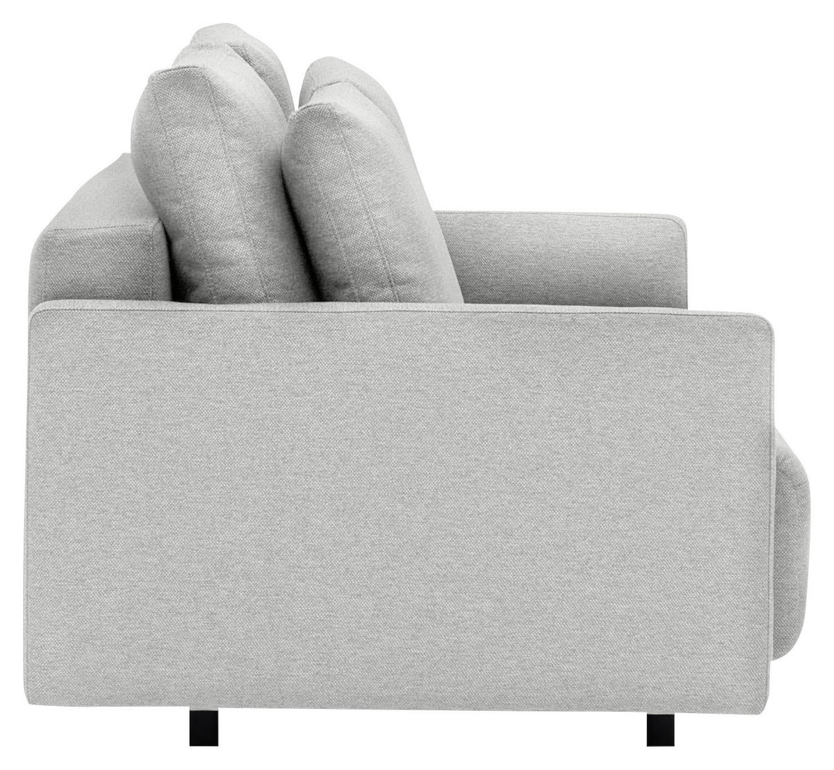 SCHLAFSOFA in Webstoff Greige  - Greige/Schwarz, Design, Kunststoff/Textil (217/95/110cm) - Livetastic