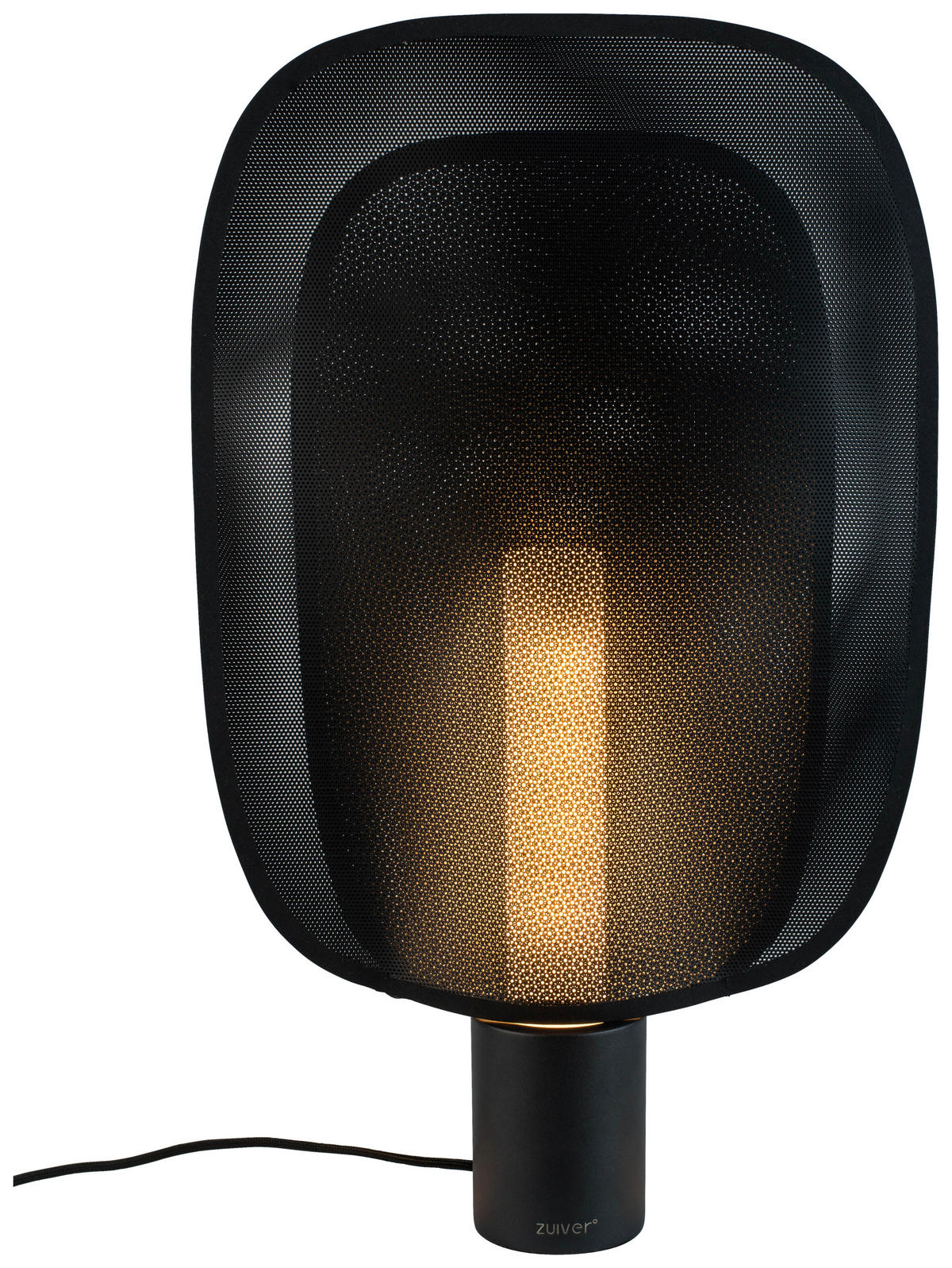 TISCHLEUCHTE Mai 33/54/8 cm   - Schwarz, Basics, Kunststoff/Metall (33/54/8cm) - Zuiver