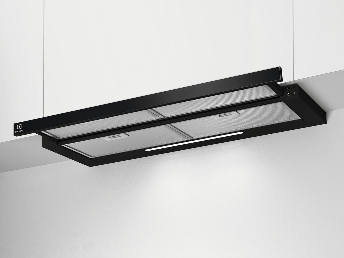 DUNSTABZUGSHAUBE LFP619K  - Edelstahlfarben/Schwarz, Basics, Metall (89,8/39,5/30,0cm) - Electrolux