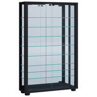 VITRINE in Schwarz  - Schwarz, Modern, Glas/Holzwerkstoff (59/91,3/18cm) - MID.YOU