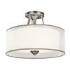 TAKLAMPA Lacey 38.1/27.8 cm  - silver, Lifestyle, metall/glas (38.1/27.8cm) - Elstead Lighting