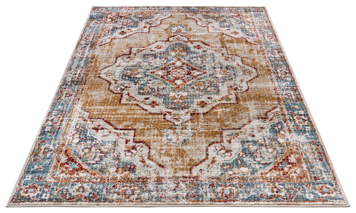 FLACHWEBETEPPICH 120/170 cm Luxor Multicolor, Honig  - Multicolor/Honig, Design, Kunststoff/Textil (120/170cm)