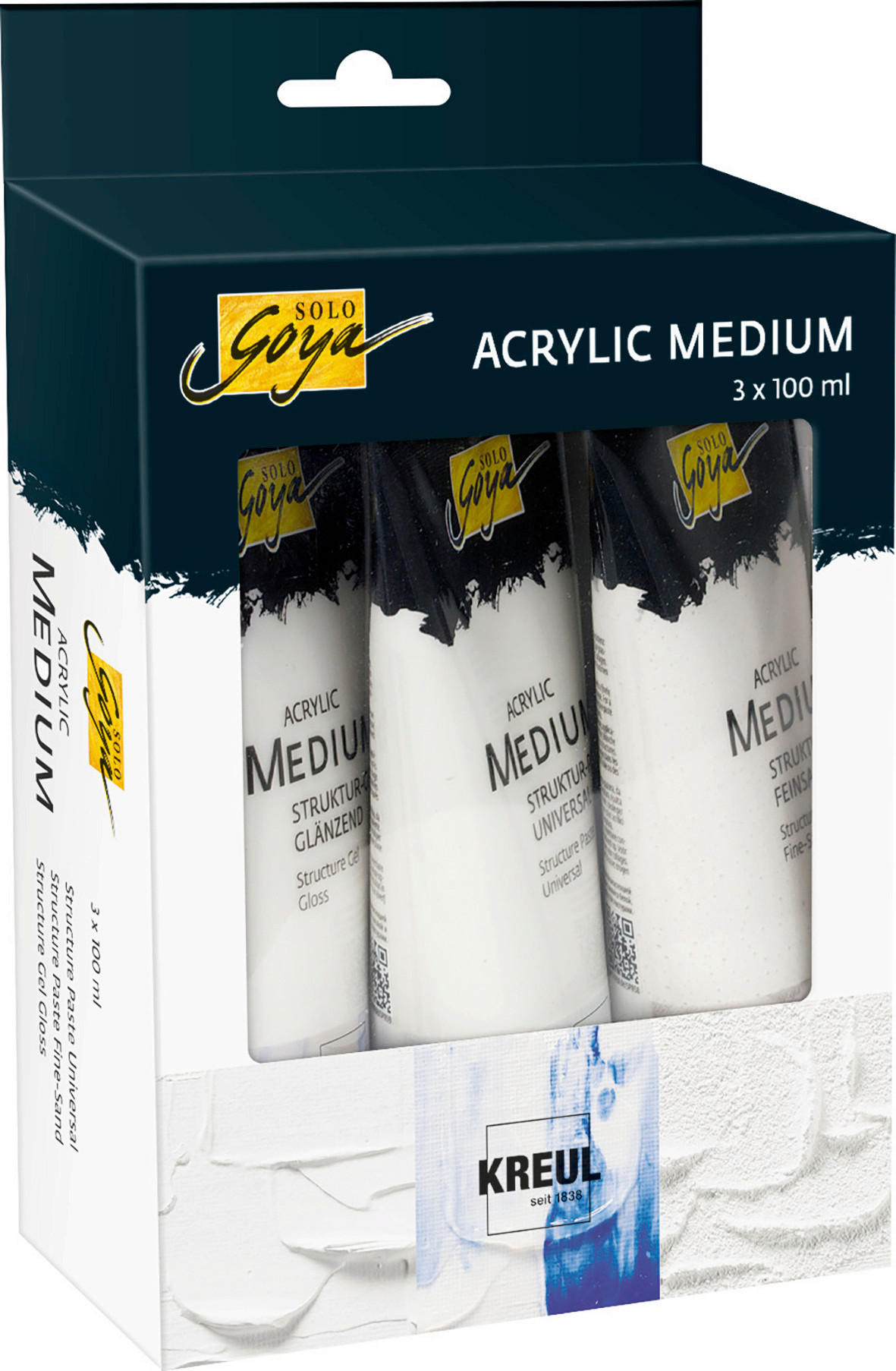 STRUKTURPASTESET - Transparent/Weiß, Basics (7/10,5/7cm)