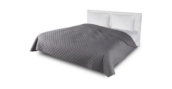 Tagesdecke Cäcilia - Grau, MODERN, Textil (220/260cm) - Luca Bessoni