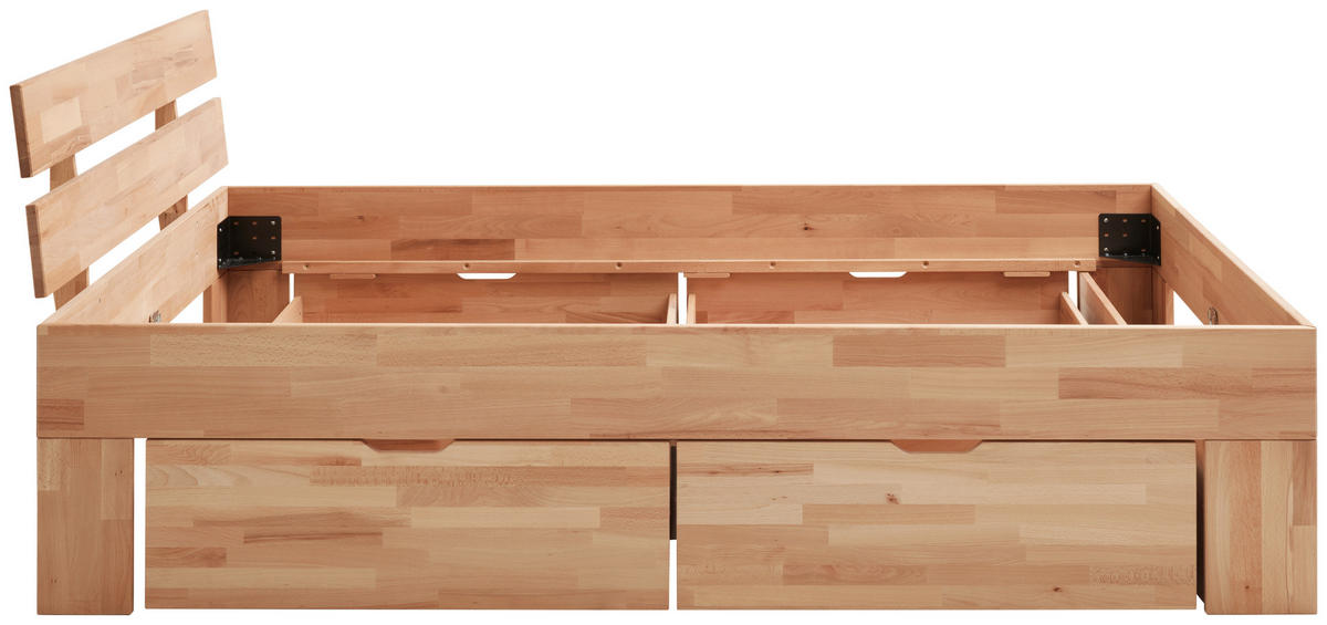 POSTELJA S PREDALOM 140 cm   x 200 cm  , barve bukve  - barve bukve, Natur, les (140/200cm) - Livetastic