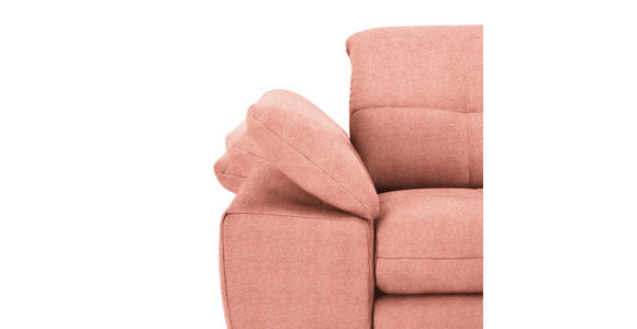 ECKSOFA  in Webstoff Koralle  265/180 cm  - Koralle/Schwarz, Design, Textil/Metall (265/180cm) - Carryhome