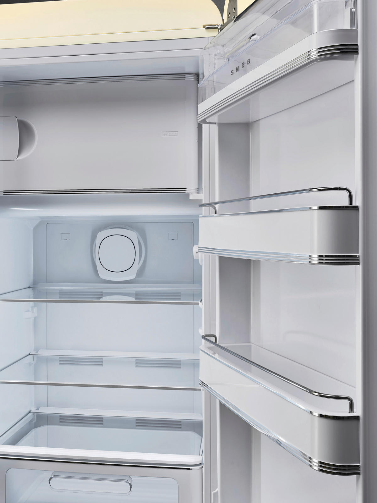 KÜHLSCHRANK 60,1/150,0/76,8 cm  - Creme, Basics, Glas/Metall (60,1/150,0/76,8cm) - SMEG