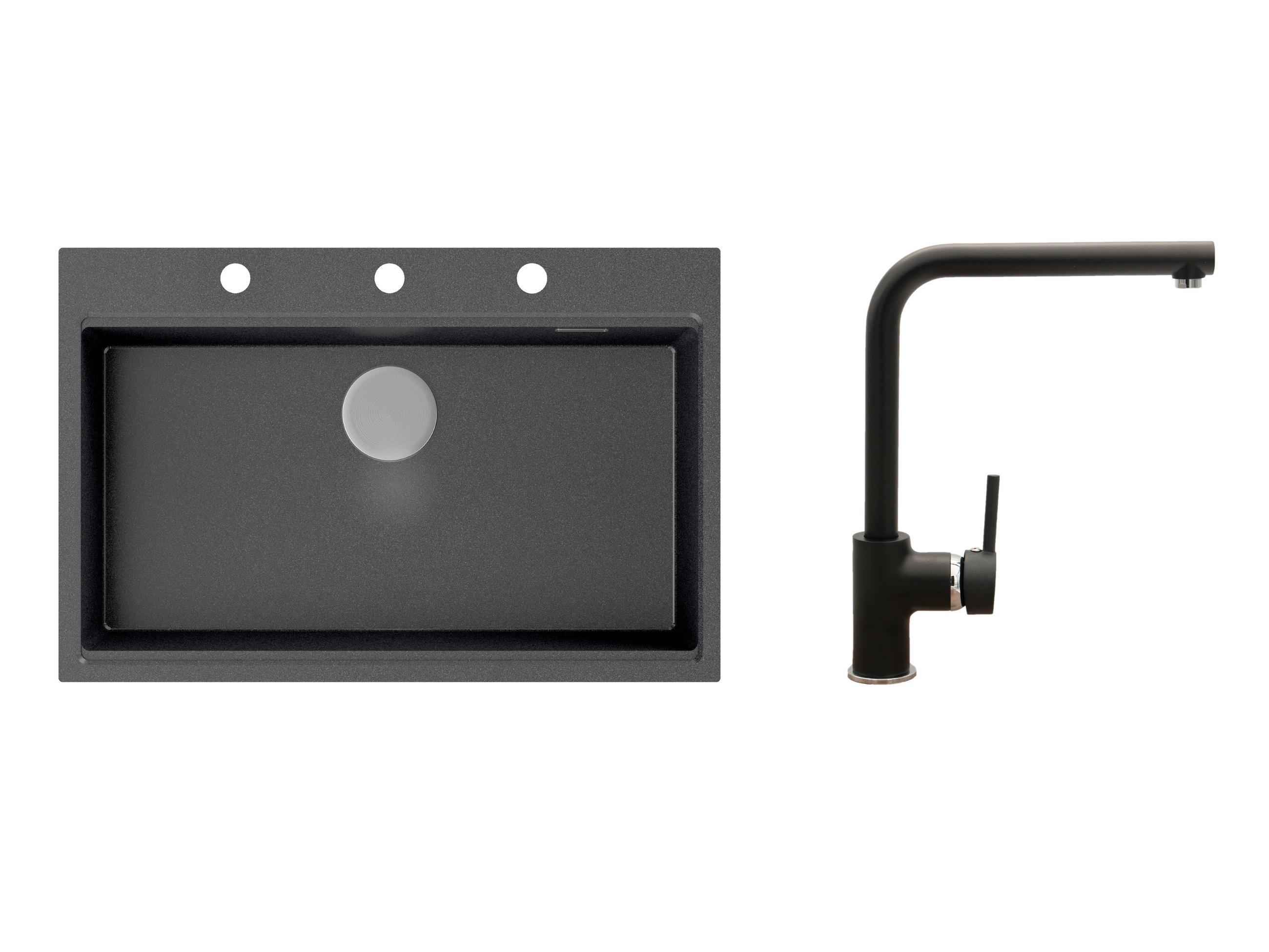 SET SUDOPERA I SLAVINE 76/50/22 cm - crna, Basics, kamen (76/50/22cm)