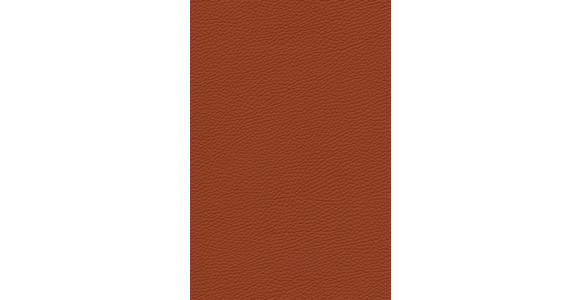 ECKSOFA in Echtleder Terracotta  - Terracotta/Schwarz, Design, Leder/Metall (182/325cm) - Valnatura
