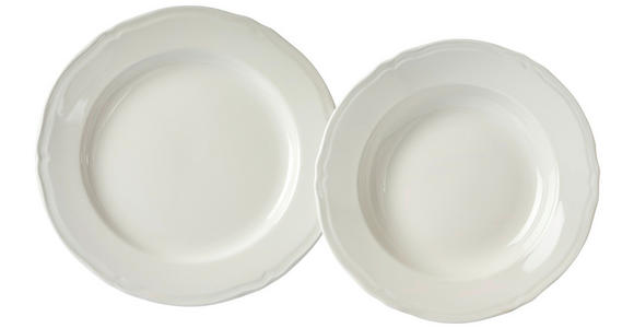 TAFELSERVICE Creme 8-teilig  - Creme, Basics, Keramik - Novel