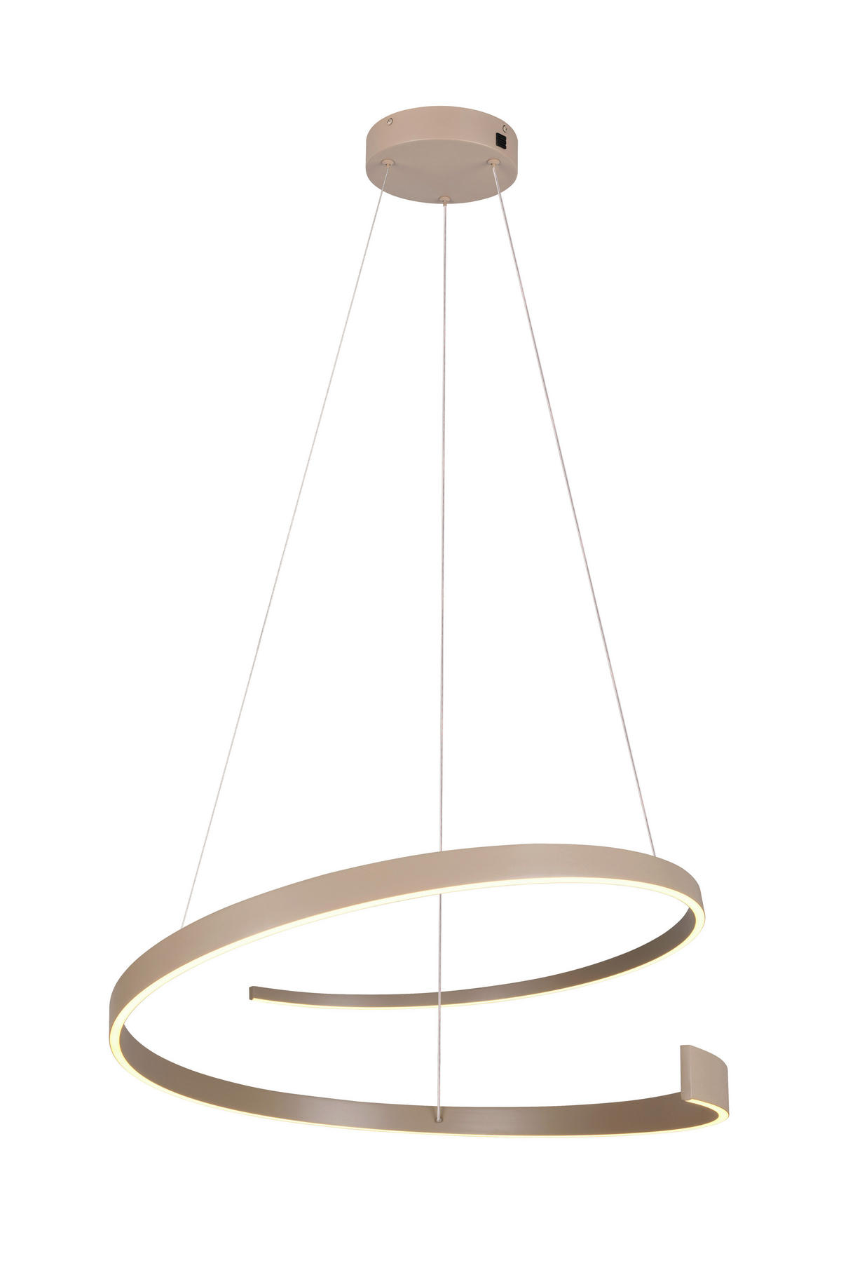 LED-HÄNGELEUCHTE 75/200 cm  - Taupe, Design, Metall (75/200cm) - Cinque