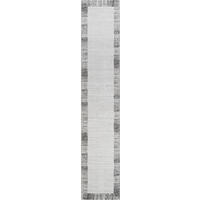 LÄUFER 67/340 cm Sorrent  - Dunkelgrau/Silberfarben, Design, Textil (67/340cm) - Novel