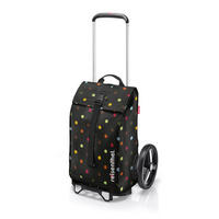 EINKAUFSTROLLEY Citycruiser dots  - Schwarz, Basics, Kunststoff/Textil (34/55/22cm) - Reisenthel