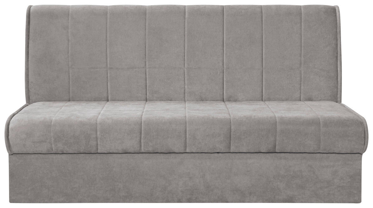 ZOFA S POSTELJNO FUNKCIJO,  siva tekstil  - siva/črna, Konvencionalno, tekstil (166/87/110cm) - Boxxx