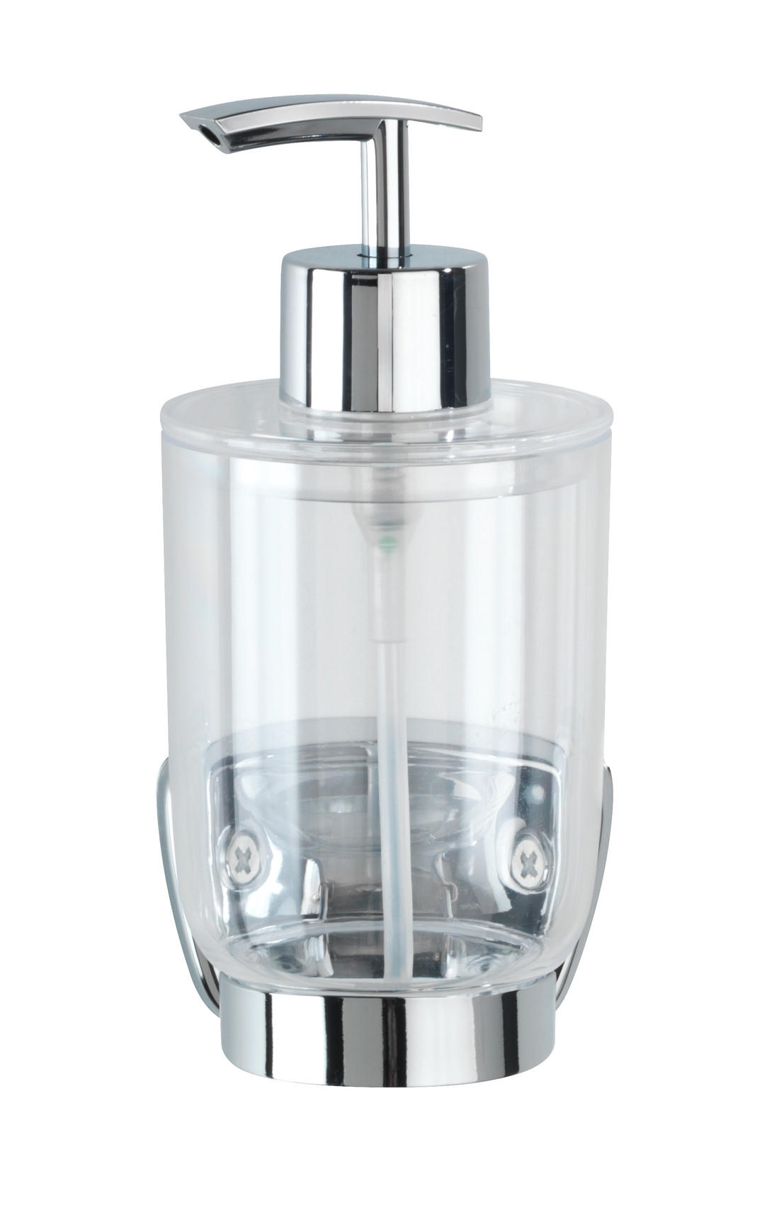 Seifenspender Basic Metall/ Kunststoff B/h/t: 7,8/10/17 Cm