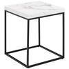 BEISTELLTISCH in Holzwerkstoff 40/40/45 cm  - Weiss/Schwarz, Design, Holzwerkstoff/Metall (40/40/45cm) - Livetastic