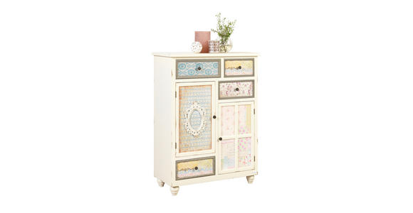 KOMMODE  in 82/108/36,5 cm  - Multicolor/Bronzefarben, LIFESTYLE, Holz/Holzwerkstoff (82/108/36,5cm) - Landscape