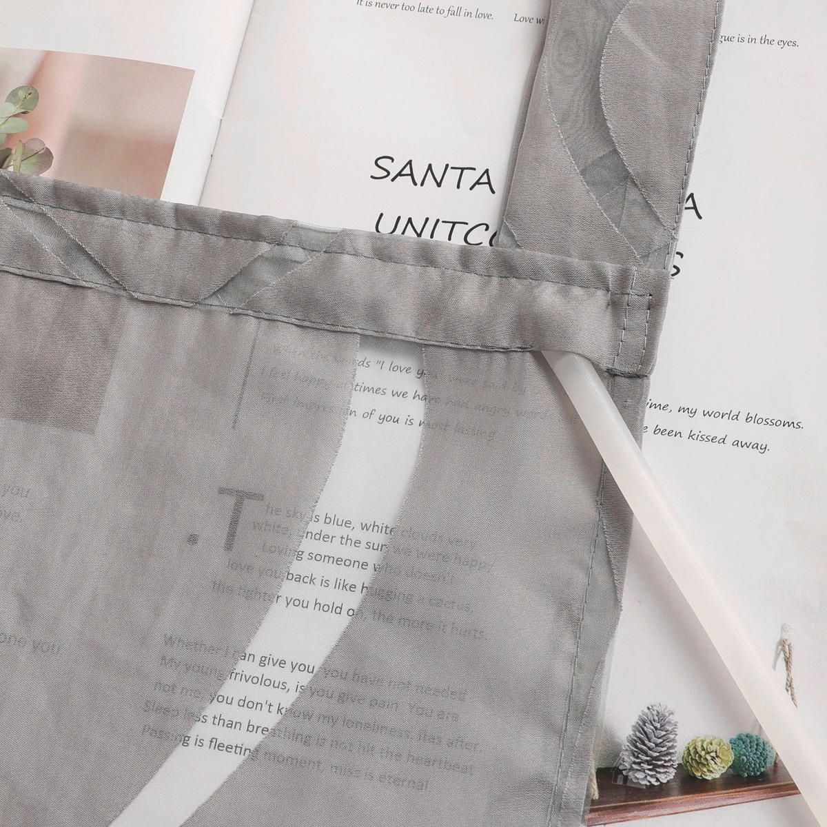 FLÄCHENVORHANG   transparent   57/225 cm  - Hellgrau, Basics, Textil (57/225cm) - Joyswahl