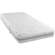 KALTSCHAUMMATRATZE 90/200 cm Höhe ca. 21 cm  - Weiß, KONVENTIONELL, Textil (90/200cm) - Sleeptex
