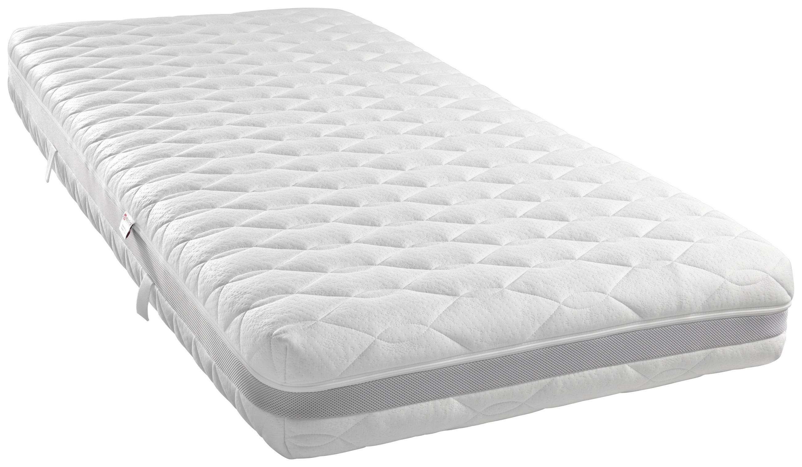 KALTSCHAUMMATRATZE 90/200 cm Höhe ca. 21 cm  - Weiß, KONVENTIONELL, Textil (90/200cm) - Sleeptex