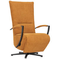 RELAXSESSEL in Textil Gelb  - Gelb/Schwarz, Design, Textil/Metall (66/114/84cm) - Moderano