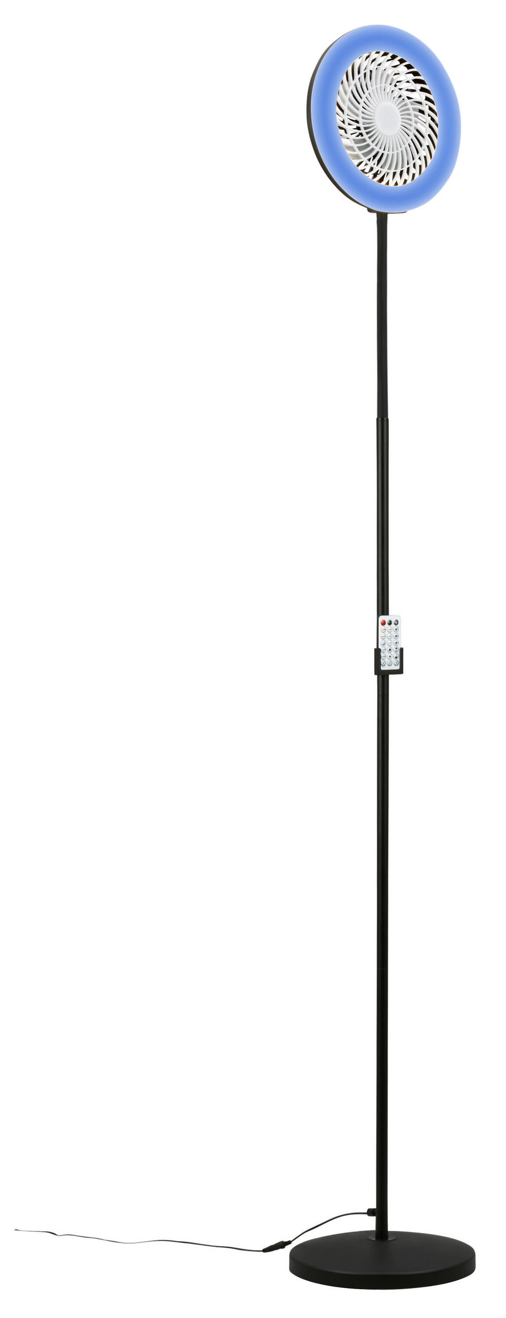STOJANOVÝ VENTILÁTOR - čierna, Design, kov/plast (28/1850cm)