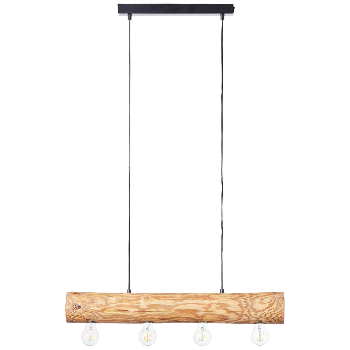 HÄNGELEUCHTE    - Kieferfarben, Natur, Holz/Metall (105/70/10cm) - Brilliant