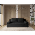 SCHLAFSOFA  mit Stoffauswahl, Rücken echt Jacquard Anthrazit  - Anthrazit/Schwarz, Design, Kunststoff/Textil (200/88/87cm) - Xora